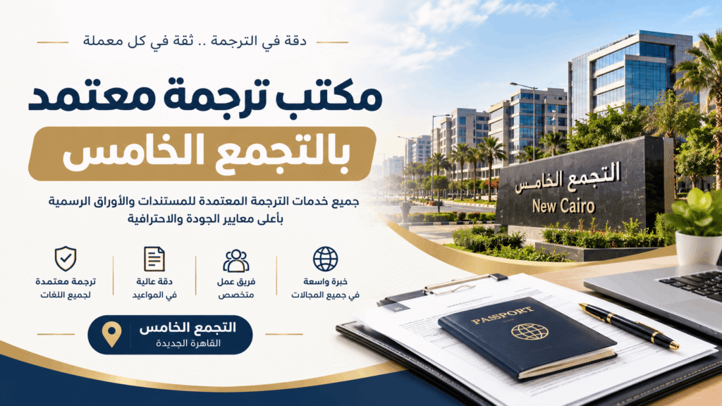 مكتب ترجمة معتمد بالتجمع الخامس